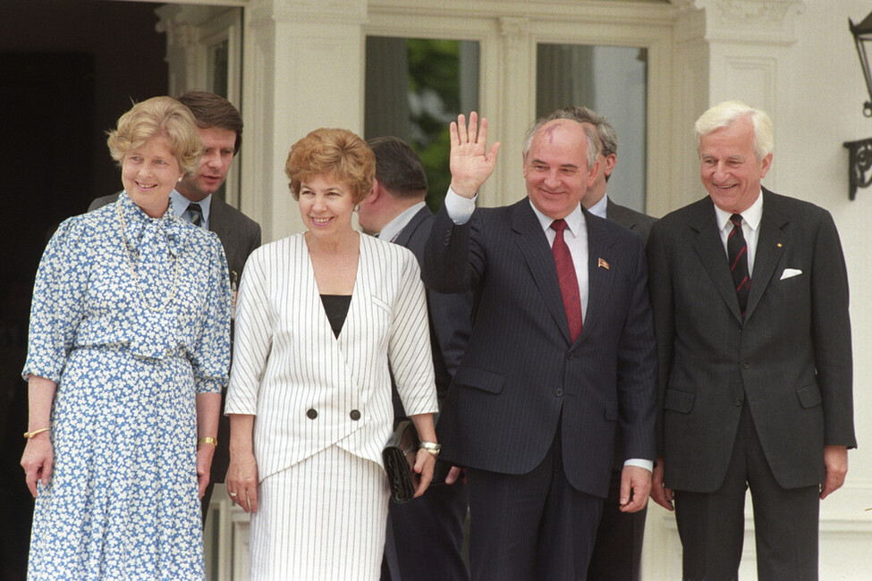 Die Ehepaare Gorbatschow und von Weizsäcker